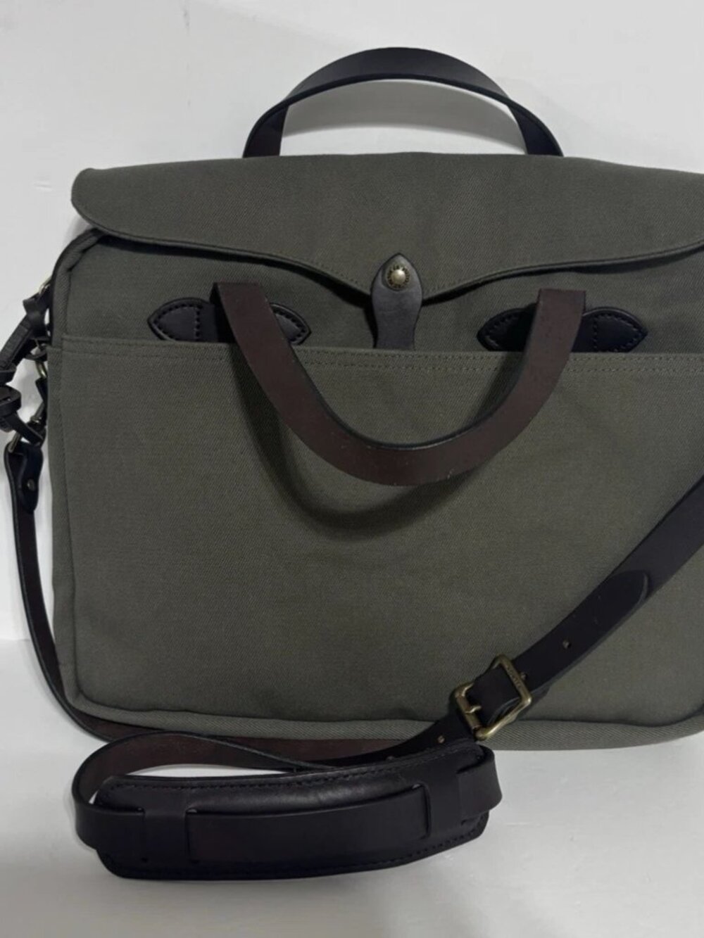 Filson Rugged Twill Original Briefcase | Otter Green | 11070256 | MSRP $499